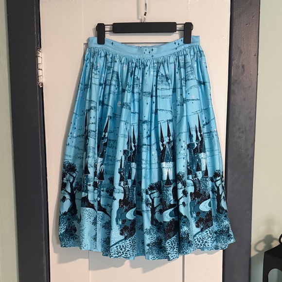 Pinup Couture Dresses & Skirts - Pinup Couture Blue Castle Print Skirt - size M